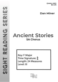 Ancient Stories SA choral sheet music cover Thumbnail